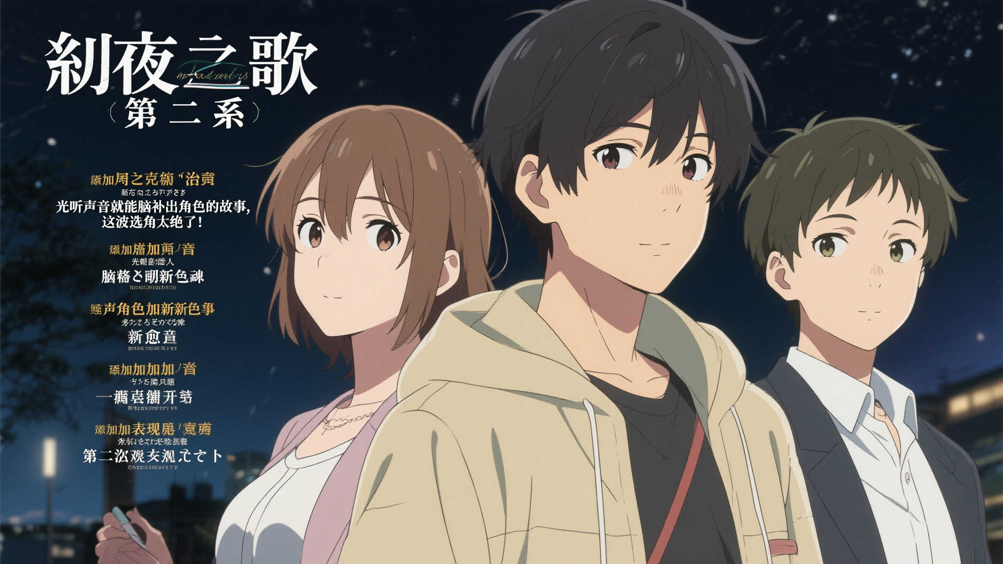 《彻夜之歌 第二季》公布“烟盒篇”全新视觉图及追加配音阵容 《彻夜之歌 第二季》公布“烟盒篇”全新视觉图及追加配音阵容